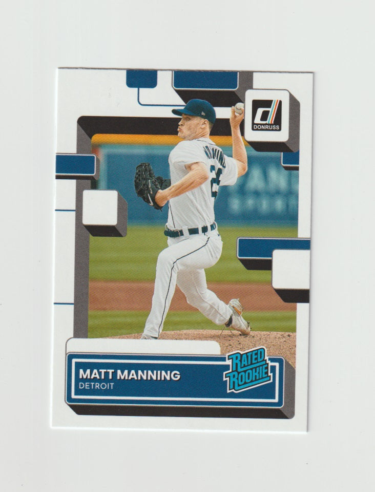 2022 Donruss Rated Rookie #33 Matt Manning