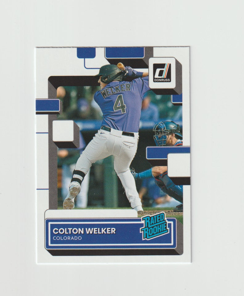 2022 Donruss Rated Rookie #56 Colton Welker