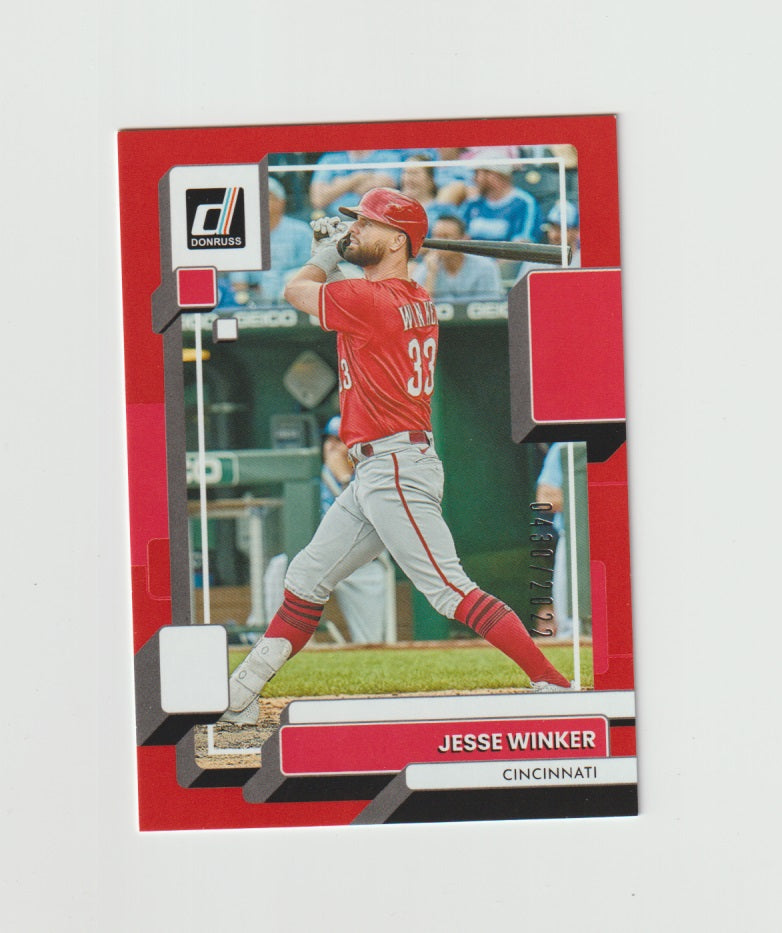 2022 Donruss Red #185 Jesse Winker