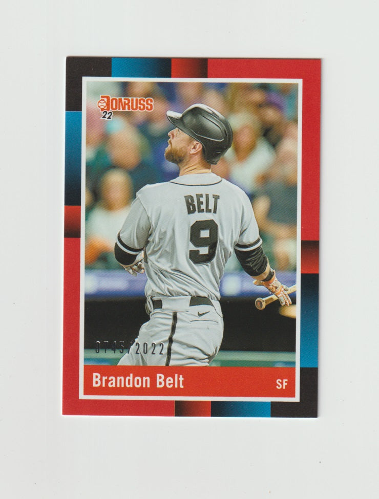 2022 Donruss Red #268 Brandon Belt