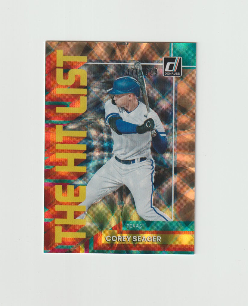 2022 Donruss The Hit List #THL-12 Corey Seager