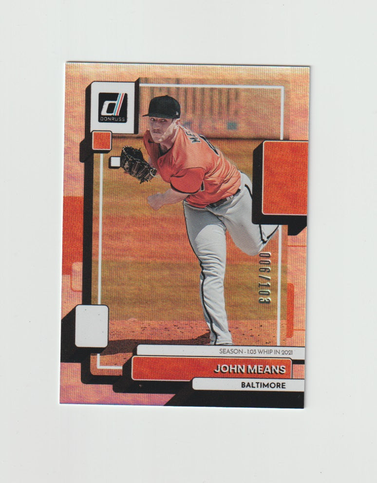 2022 Donruss Variations Stat Line Season #128 John Means