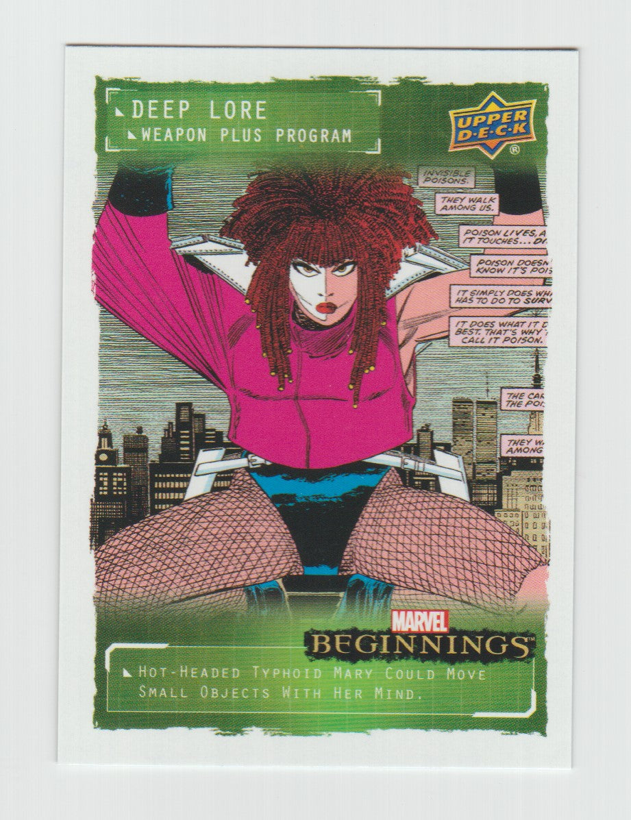 2022 Marvel Beginnings: Vol 2: Series 1 Deep Lore Weapons Plus #DLWP10 Typhoid Mary