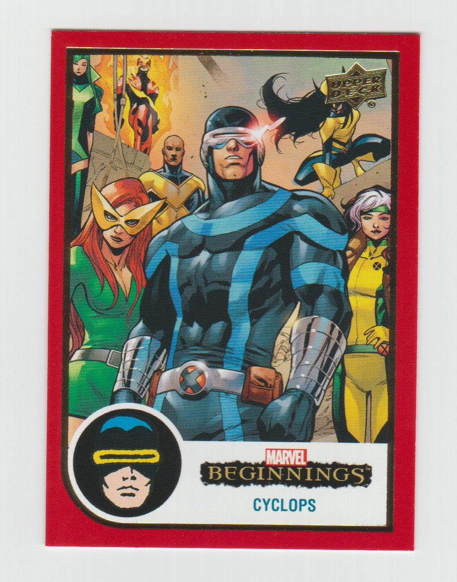 2022 Marvel Beginnings: Vol 2: Series 1 Red Border #16 Cyclops