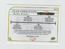 Load image into Gallery viewer, 2022 Marvel Beginnings: Vol 2: Series 1 Team Formations #TF4 Alpha Flight
