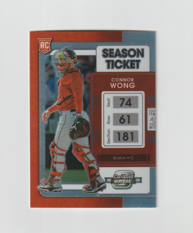 2022 Panini Chronicles Contenders Optic Prizm #11 Connor Wong