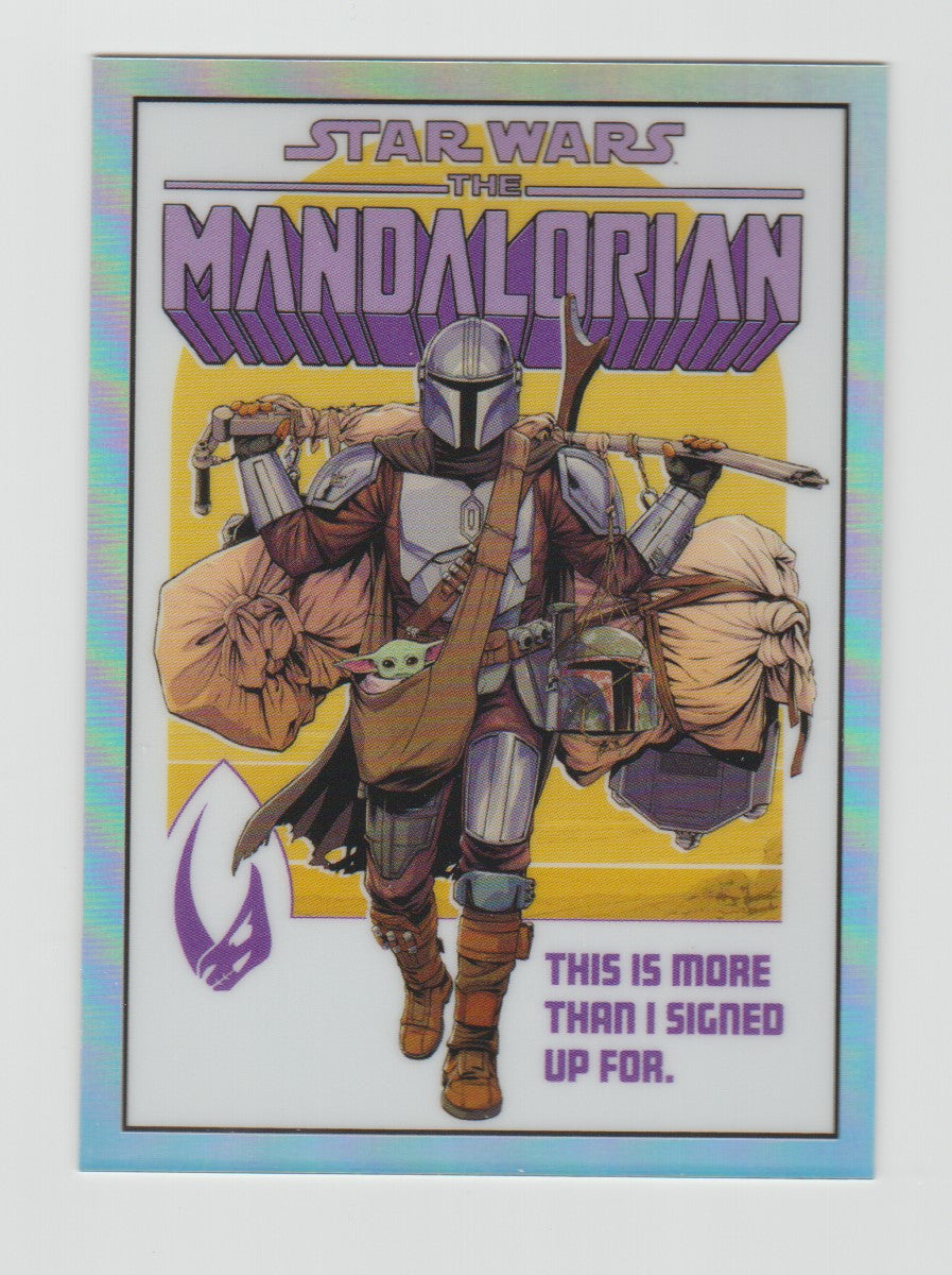 2022 Star Wars The Mandalorian Chrome Beskar Edition Comic Book Artwork #CC-1 This is More than I Signed Up for.