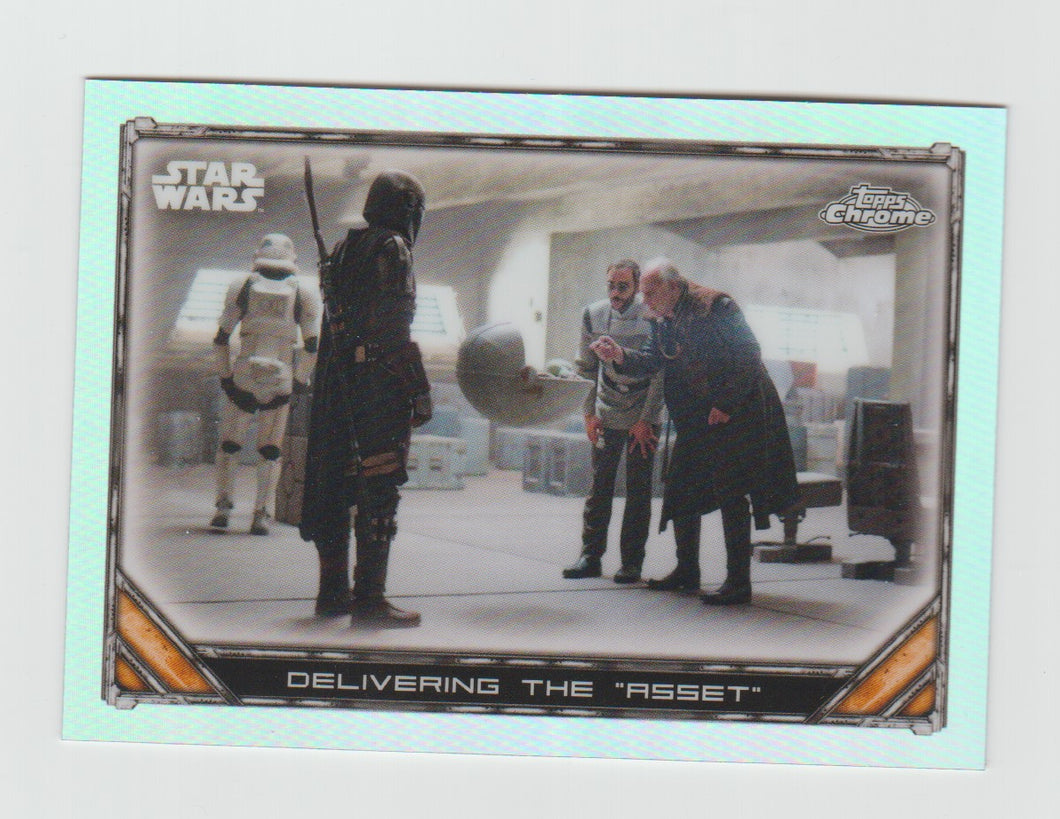 2022 Star Wars The Mandalorian Chrome Beskar Edition Refractors #S1-13 Delivering the “Asset”