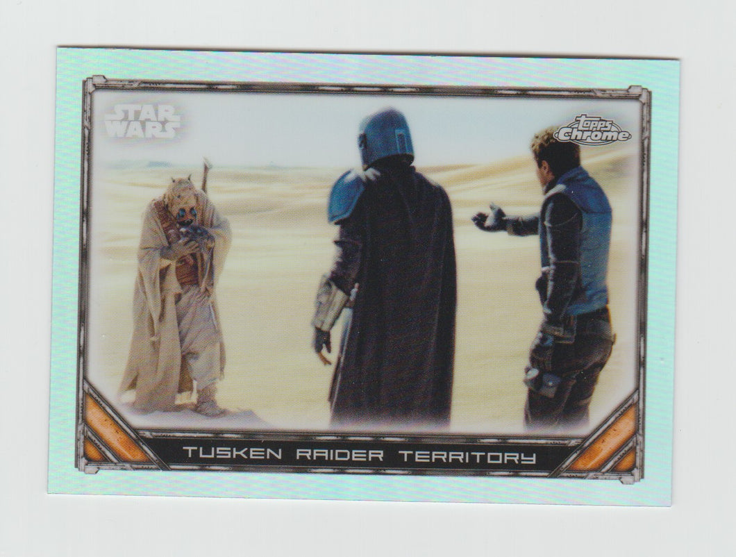 2022 Star Wars The Mandalorian Chrome Beskar Edition Refractors #S1-27 Tusken Raider Territory