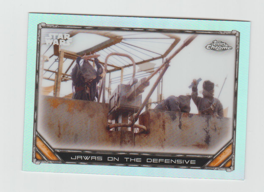 2022 Star Wars The Mandalorian Chrome Beskar Edition Refractors #S1-9 Jawas on the Defensive