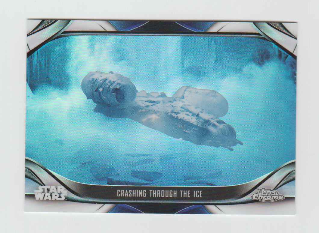 2022 Star Wars The Mandalorian Chrome Beskar Edition Refractors #S2-9 Crashing Through the Ice