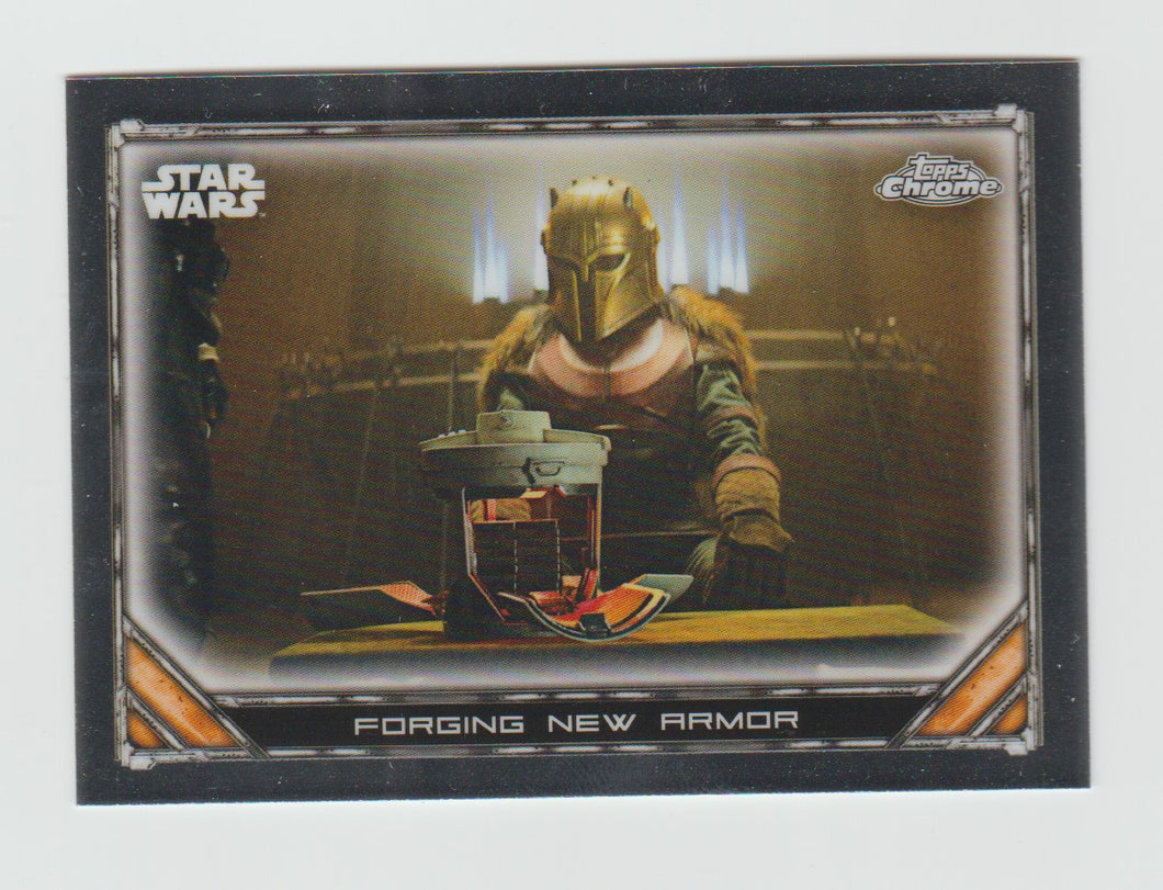 2022 Star Wars The Mandalorian Chrome Beskar Edition #S1-15 Forging New Armor