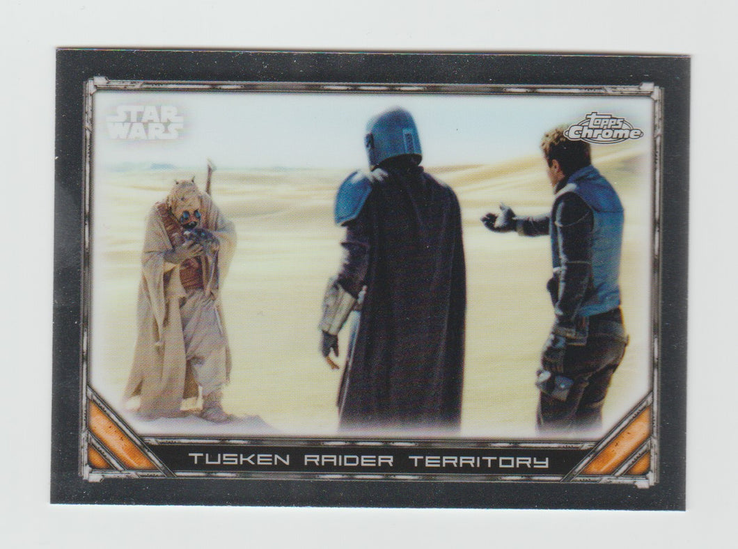 2022 Star Wars The Mandalorian Chrome Beskar Edition #S1-27 Tusken Raider Territory