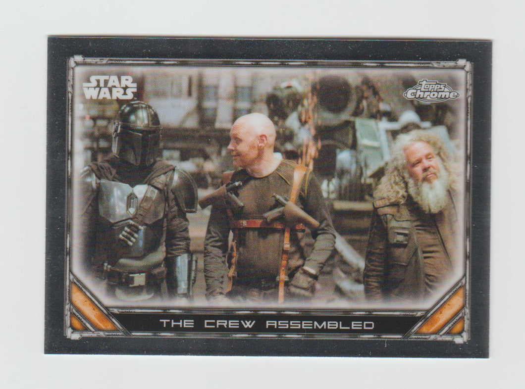 2022 Star Wars The Mandalorian Chrome Beskar Edition #S1-32 The Crew Assembled