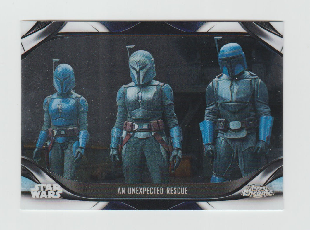 2022 Star Wars The Mandalorian Chrome Beskar Edition #S2-15 An Unexpected Rescue