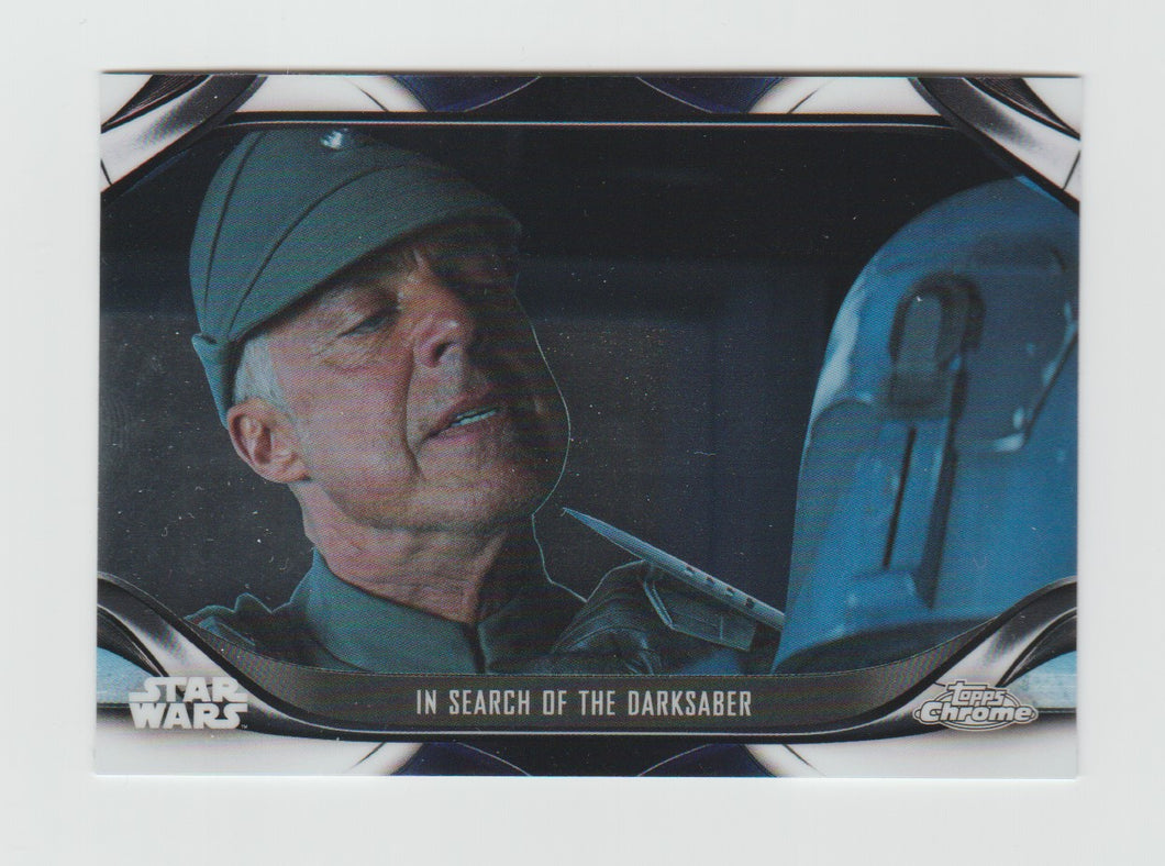 2022 Star Wars The Mandalorian Chrome Beskar Edition #S2-18 In Search of the Darksaber