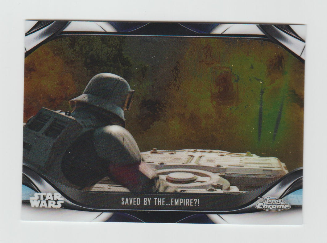 2022 Star Wars The Mandalorian Chrome Beskar Edition #S2-40 Saved by the... Empire?!