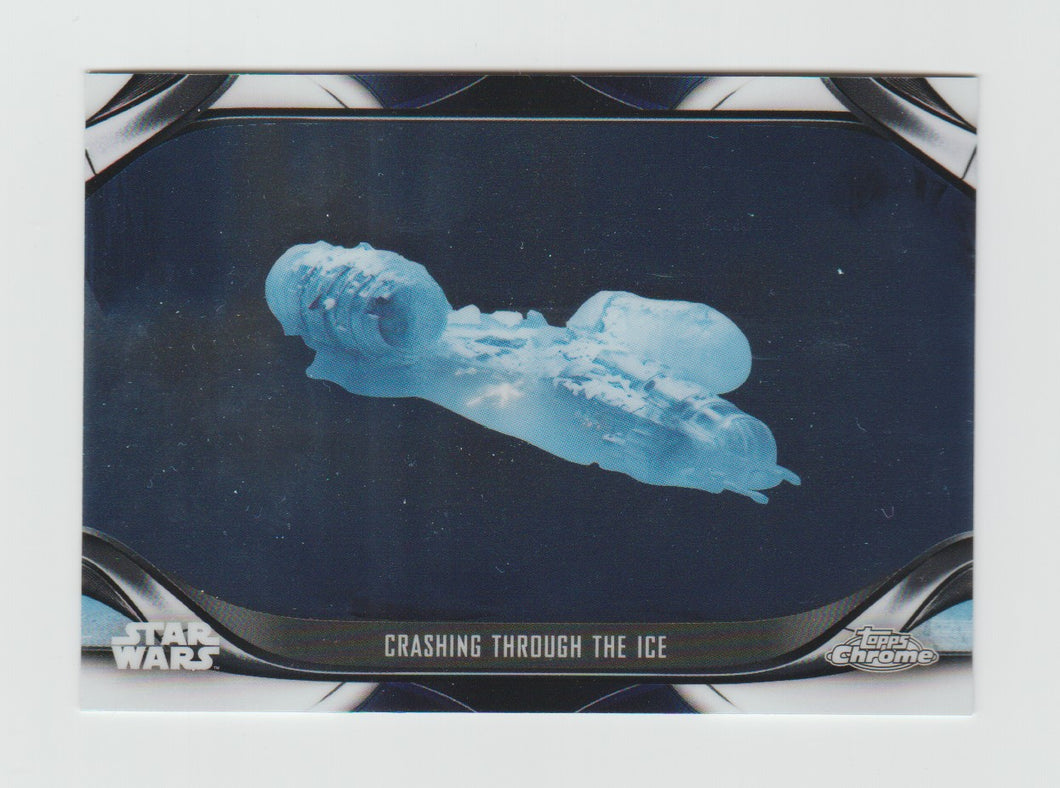 2022 Star Wars The Mandalorian Chrome Beskar Edition #S2-9 Crashing Through the Ice