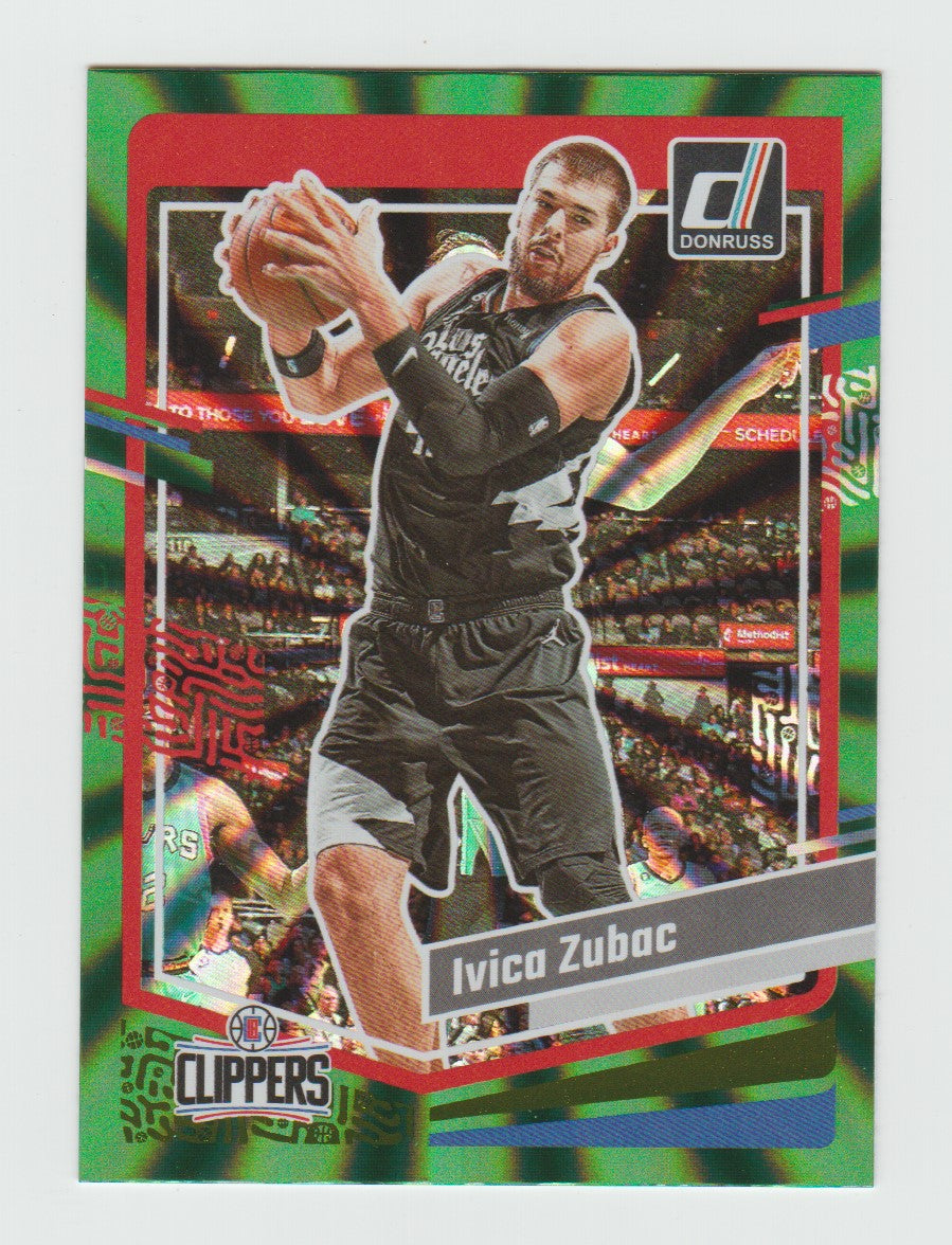 2023-24 Donruss Holo Green Laser #107 Ivica Zubac