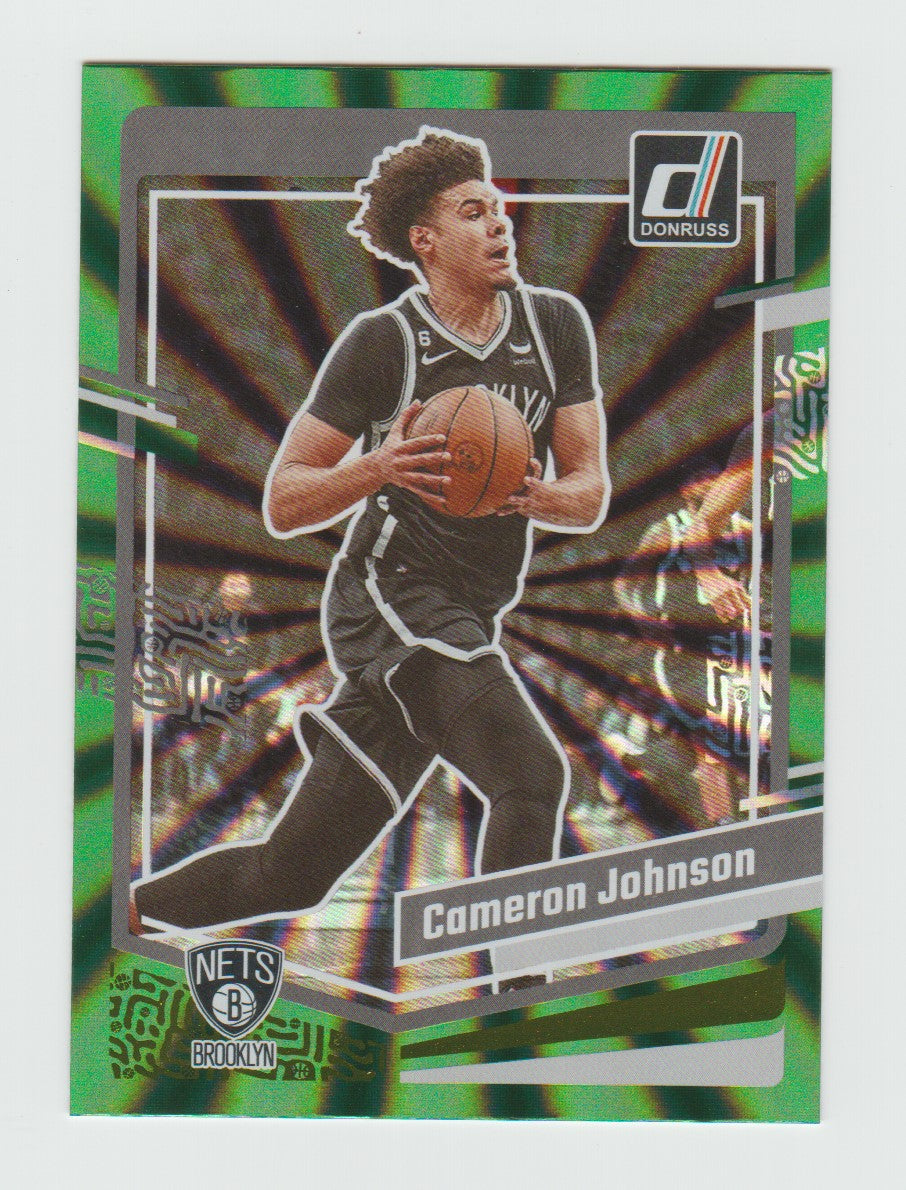 2023-24 Donruss Holo Green Laser #165 Cameron Johnson