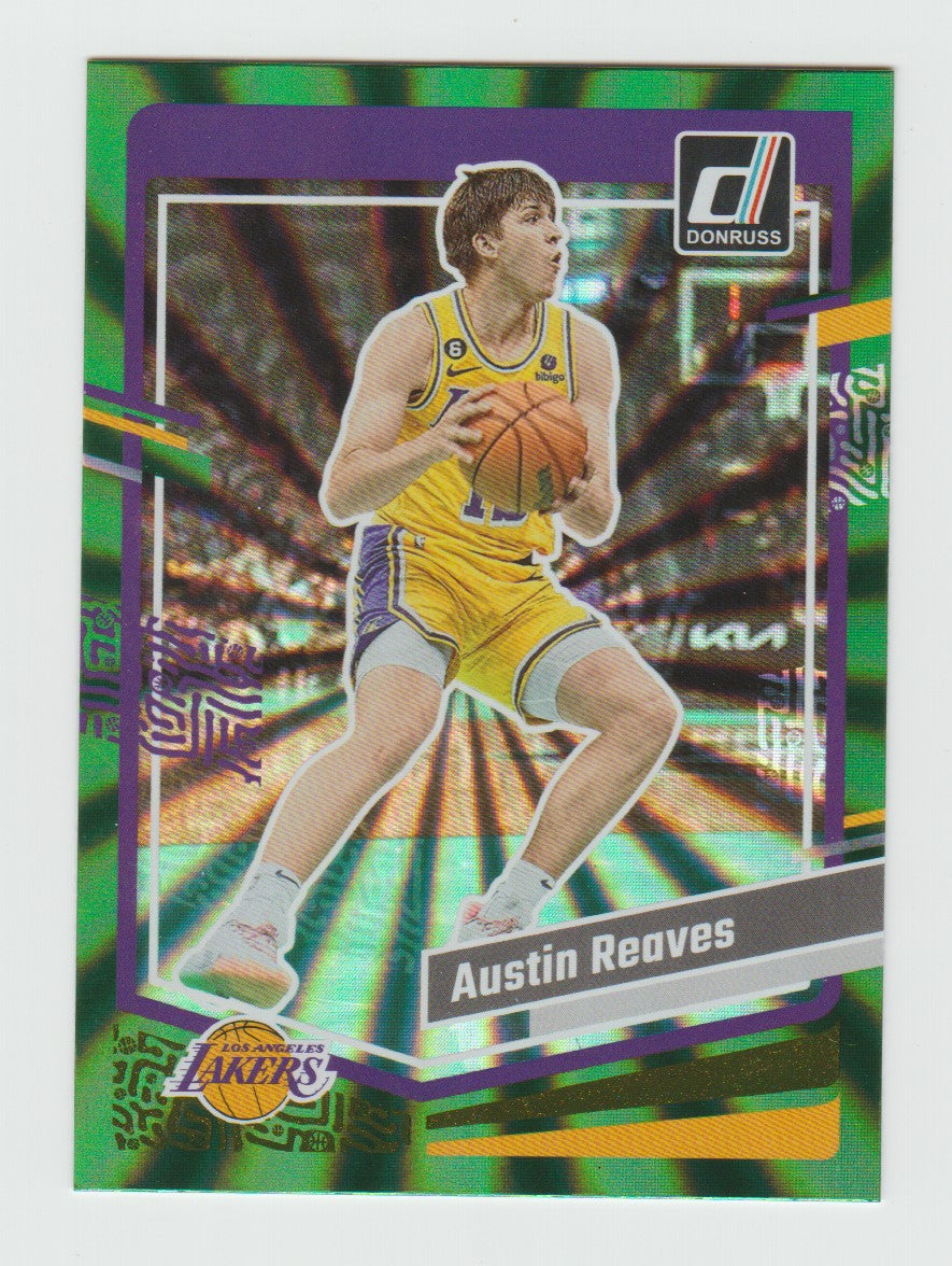 2023-24 Donruss Holo Green Laser #18 Austin Reaves