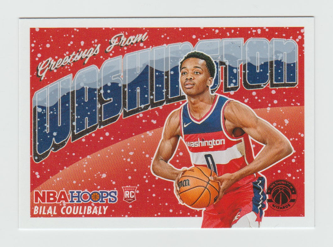 2023-24 Hoops Winter Rookie Greetings Winter #9 Bilal Coulibaly