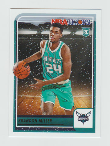 2023-24 NBA Hoops Winter Holiday Brandon Miller Rookie Sweaters Patch  Hornets
