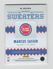 Load image into Gallery viewer, 2023-24 Hoops Winter Rookie Sweaters #RSW-MSA Marcus Sasser
