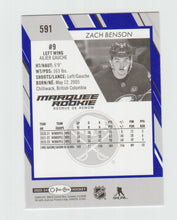 Load image into Gallery viewer, 2023-24 O-Pee-Chee Blue #591 Zach Benson
