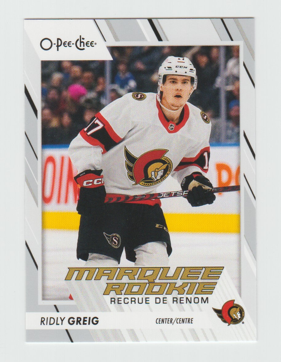 2023-24 O-Pee-Chee Marquee Rookie #543 Ridly Greig