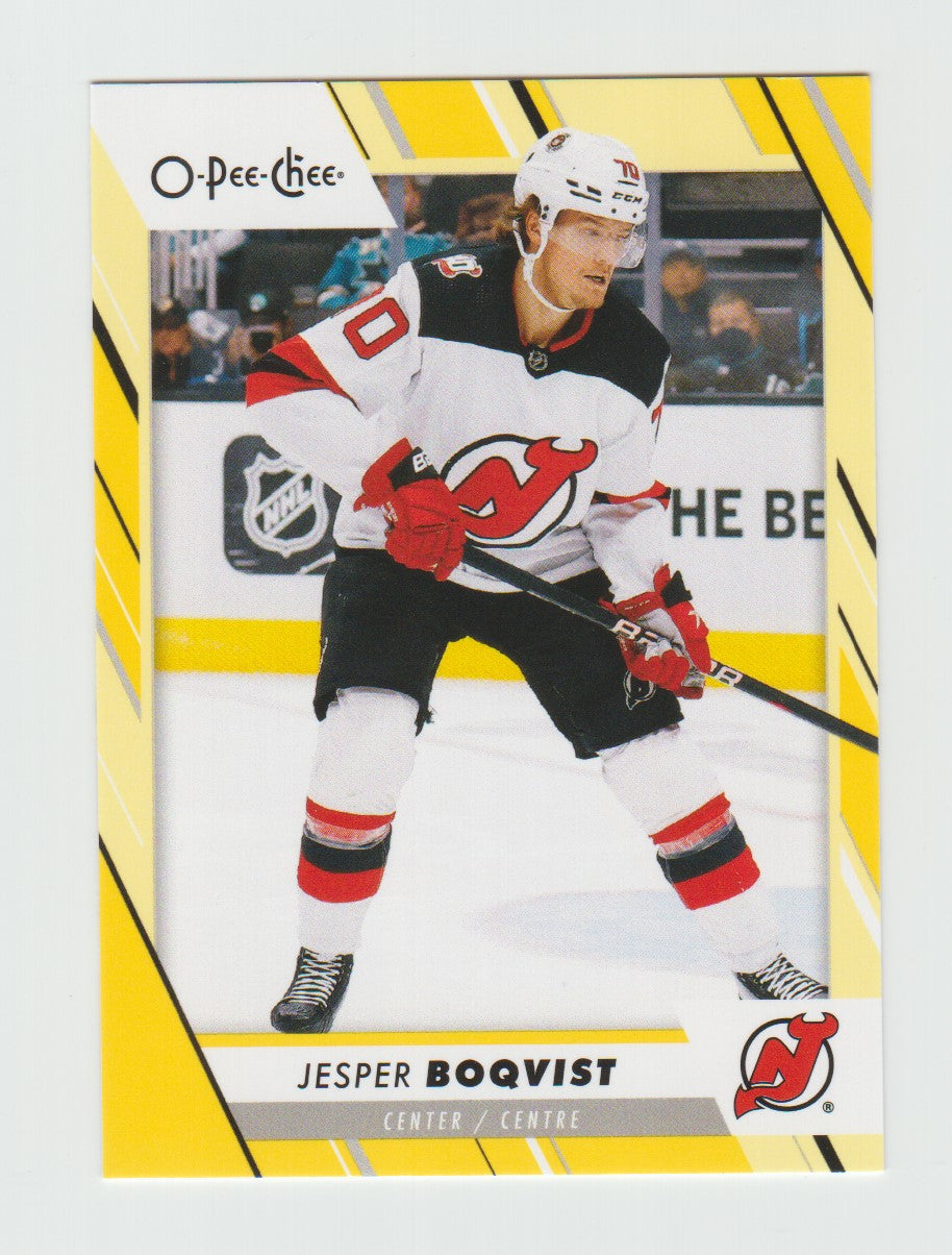 2023-24 O-Pee-Chee Yellow #222 Jesper Boqvist