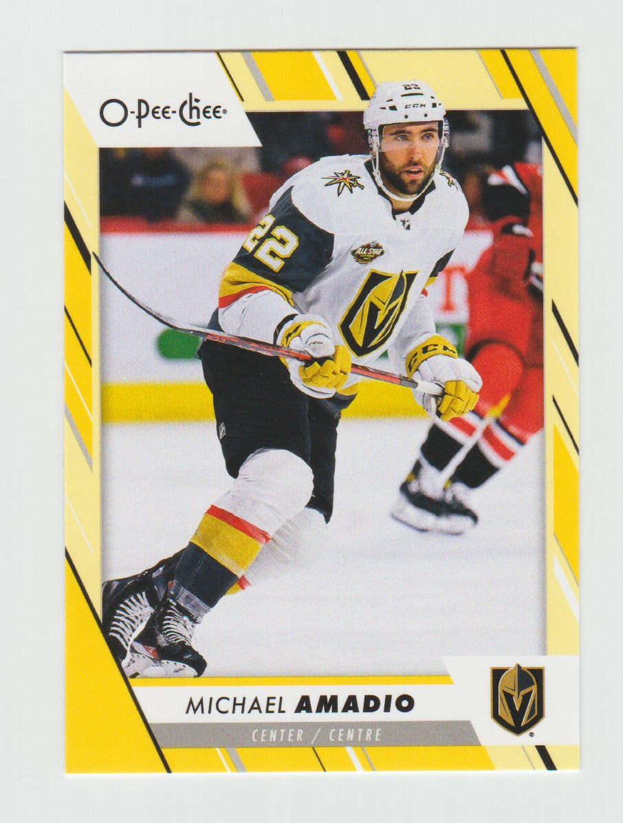 2023-24 O-Pee-Chee Yellow #396 Michael Amadio