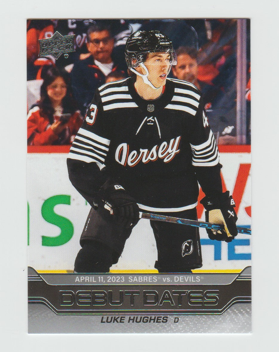 2023-24 Upper Deck Debut Dates #DD-25 Luke Hughes