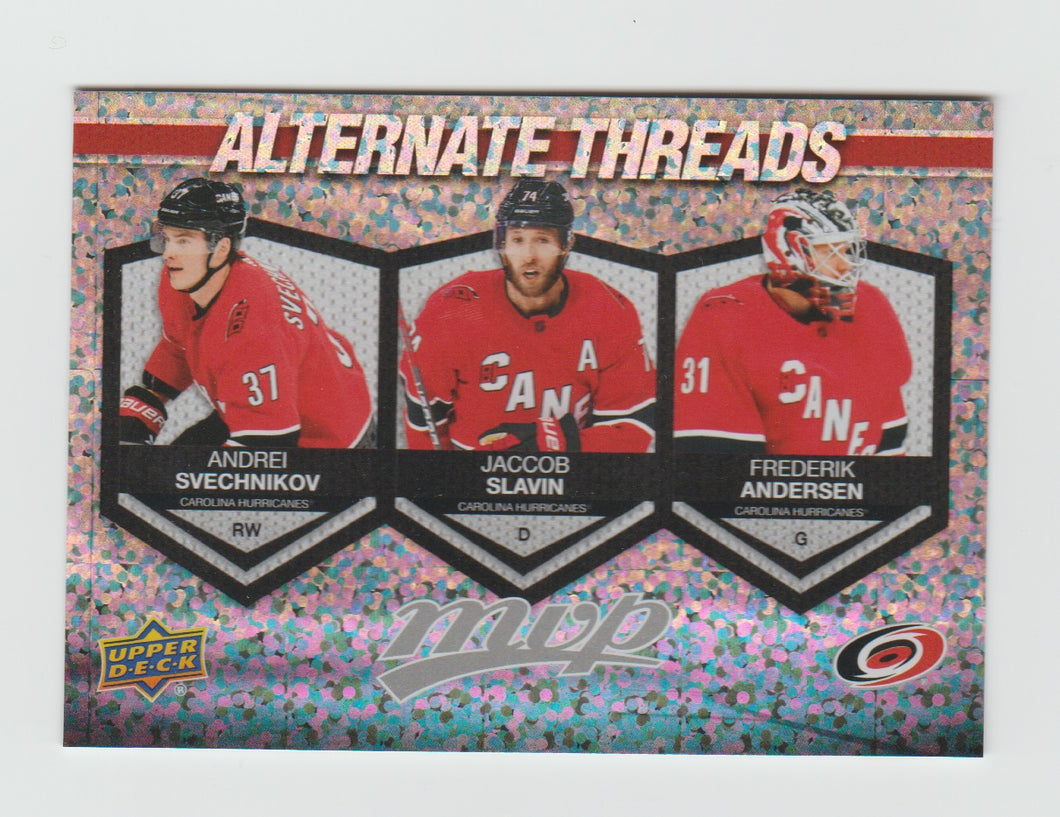 2023-24 Upper Deck MVP Alternate Threads #AT-13 Carolina Hurricanes