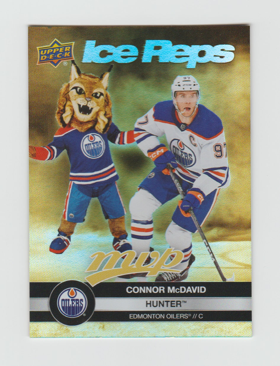 2023-24 Upper Deck MVP Ice Reps Gold #IR-3 Connor McDavid & Hunter