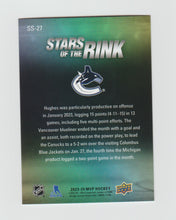 Load image into Gallery viewer, 2023-24 Upper Deck MVP Stars of the Rink #SS-27 Quinn Hughes
