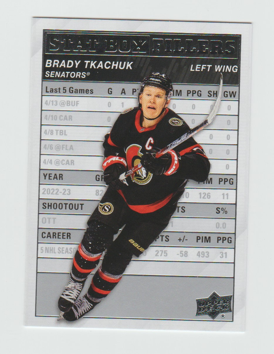 2023-24 Upper Deck Stat Box Filler #SB-17 Brady Tkachuk