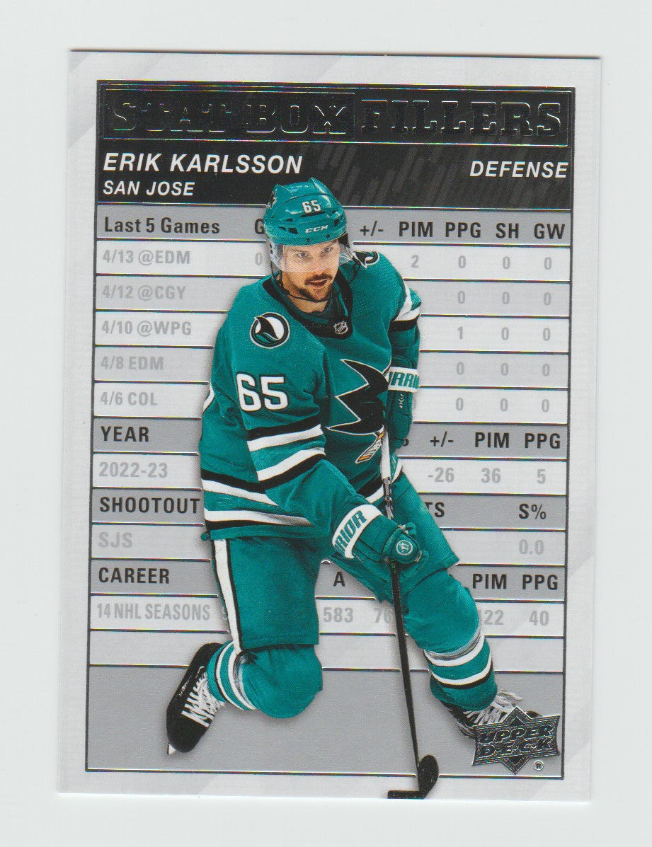 2023-24 Upper Deck Stat Box Filler #SB-4 Erik Karlsson