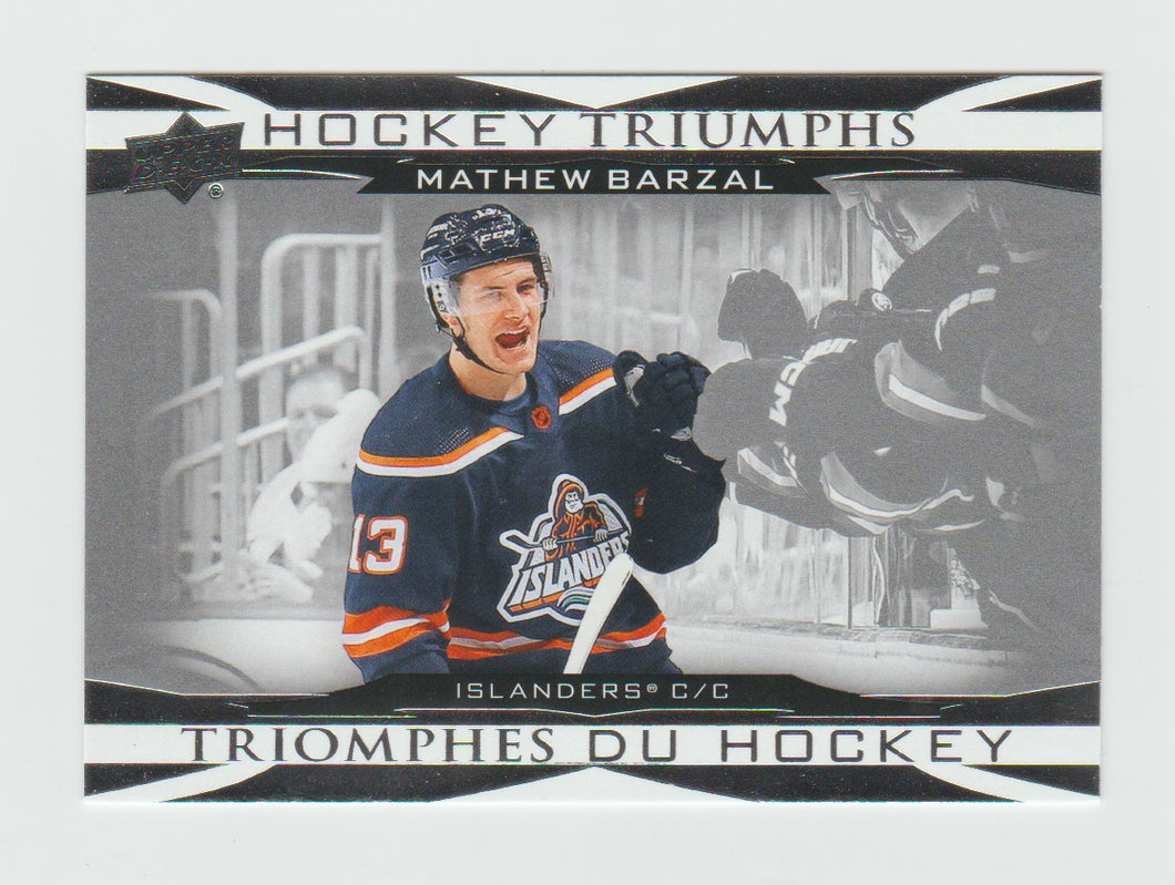 2023-24 Upper Deck Tim Hortons Hockey Triumphs #HT-13 Mathew Barzal