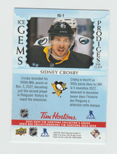 Load image into Gallery viewer, 2023-24 Upper Deck Tim Hortons Ice Gems #IG-1 Sidney Crosby
