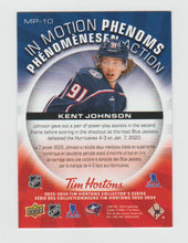 Load image into Gallery viewer, 2023-24 Upper Deck Tim Hortons In Motion Phenoms #MP-10 Kent Johnson
