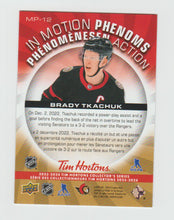 Load image into Gallery viewer, 2023-24 Upper Deck Tim Hortons In Motion Phenoms #MP-12 Brady Tkachuk
