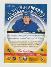 Load image into Gallery viewer, 2023-24 Upper Deck Tim Hortons In Motion Phenoms #MP-13 Owen Power
