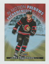 Load image into Gallery viewer, 2023-24 Upper Deck Tim Hortons In Motion Phenoms #MP-15 Jake Sanderson
