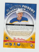 Load image into Gallery viewer, 2023-24 Upper Deck Tim Hortons In Motion Phenoms #MP-18 Jack Quinn
