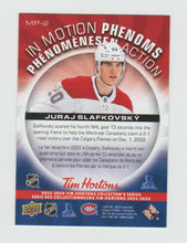 Load image into Gallery viewer, 2023-24 Upper Deck Tim Hortons In Motion Phenoms #MP-2 Juraj Slafkovsky
