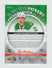 Load image into Gallery viewer, 2023-24 Upper Deck Tim Hortons In Motion Phenoms #MP-3 Jason Robertson
