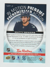 Load image into Gallery viewer, 2023-24 Upper Deck Tim Hortons In Motion Phenoms #MP-4 Matty Beniers
