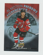 Load image into Gallery viewer, 2023-24 Upper Deck Tim Hortons In Motion Phenoms #MP-9 Jack Hughes
