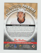 Load image into Gallery viewer, 2023-24 Upper Deck Tim Hortons In Motion Phenoms #MP-14 Trevor Zegras
